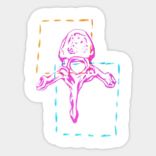 Thoracic Vertebrae Sticker